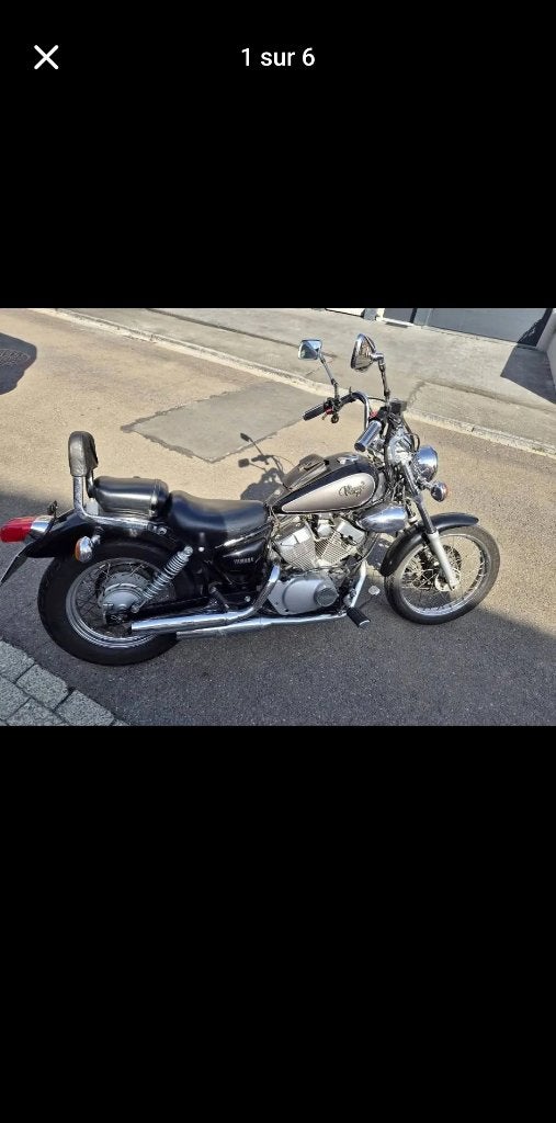 Moto yamaha vitago 125cc en parfait état sans aucun frais, 2 cilinders, Occasion, Chopper, Particulier