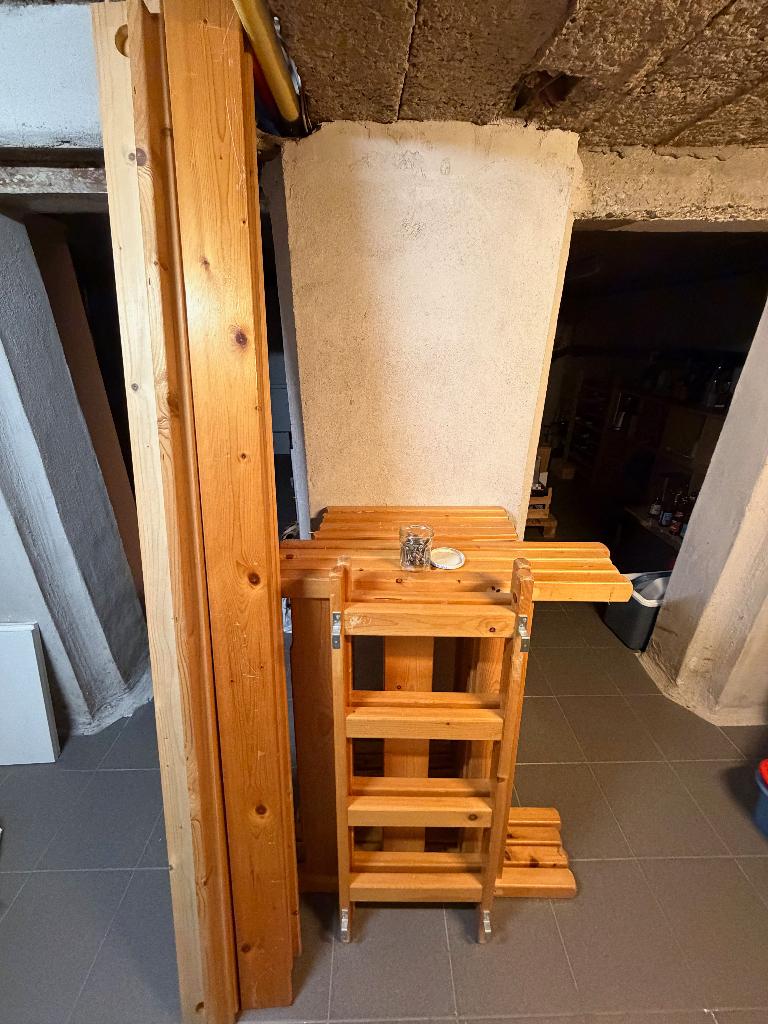 Twee stapelbedden (2m * 0,9m), Ophalen, Gebruikt, 90 cm, Tweepersoons