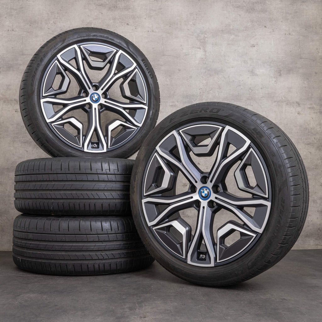 Rare Jantes origine BMW iX i20 22 pouces + pneus, Autos : Pièces & Accessoires, Enlèvement, Pneu(s)