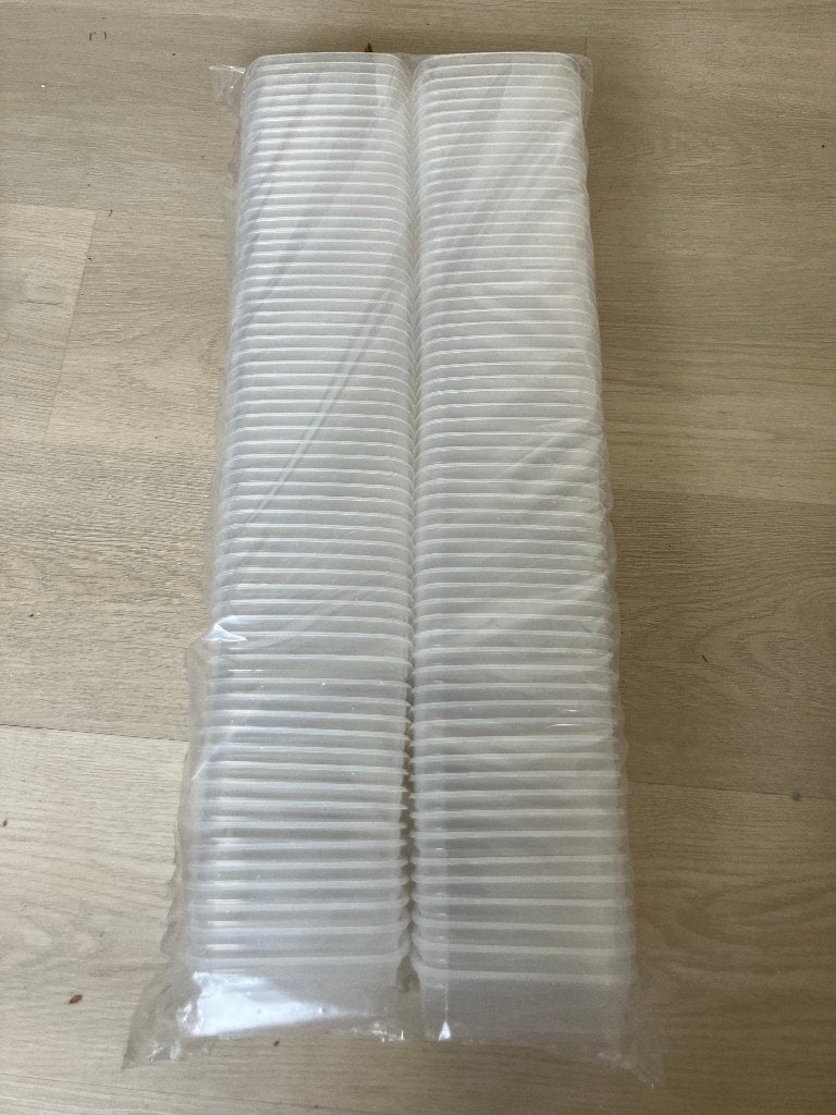 Kleine transparante potjes tot max 150 gram, Ophalen of Verzenden, Nieuw
