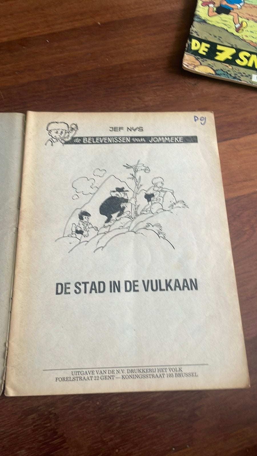 De belevenissen van jommeke strip de stad in de vulkaan, Verzamelen, Ophalen