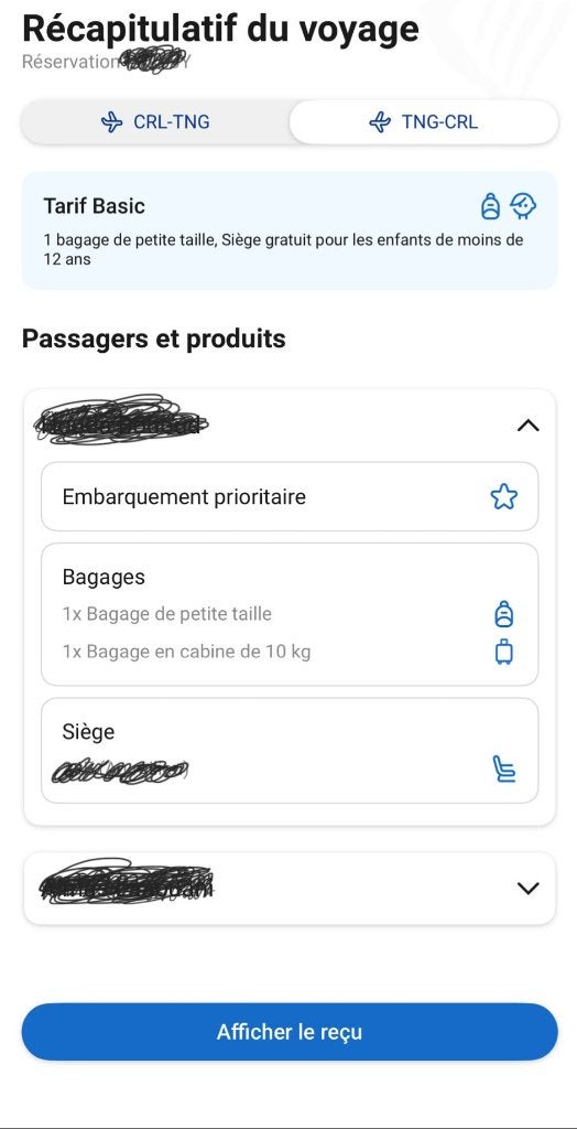 Billet ryanair