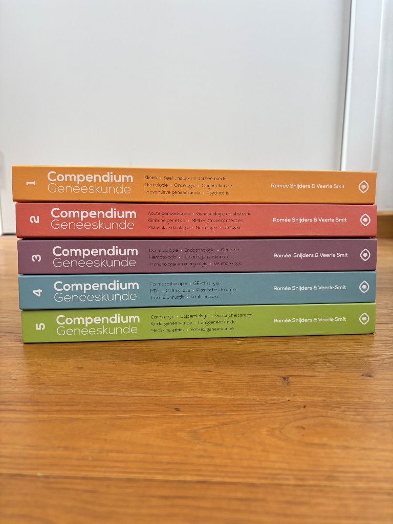 Compendium geneeskunde 2.0 - volledige reeks, Boeken, Studieboeken en Cursussen, Ophalen of Verzenden, Zo goed als nieuw, Hoger Onderwijs