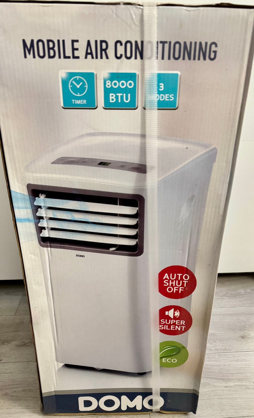 DOMO Climatiseur mobile pour pièces jusqu'à 30m² - 8000 BTU, Electroménager, Neuf, Moins de 60 m³, Enlèvement, Minuterie