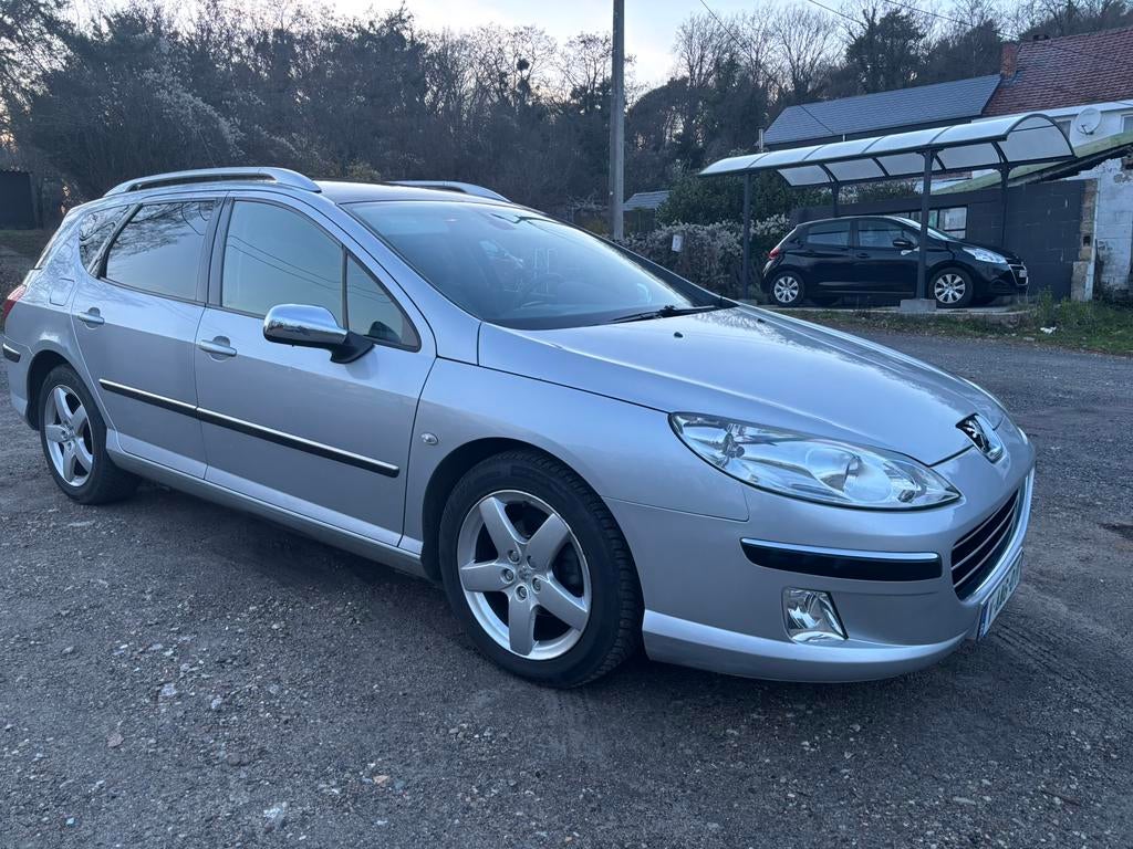 Peugeot 407 Sw, Auto's, Lederen bekleding, Zwart, Leder, 5 deurs