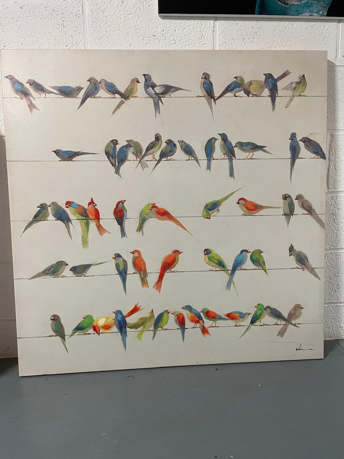 Tableau oiseaux, Enlèvement