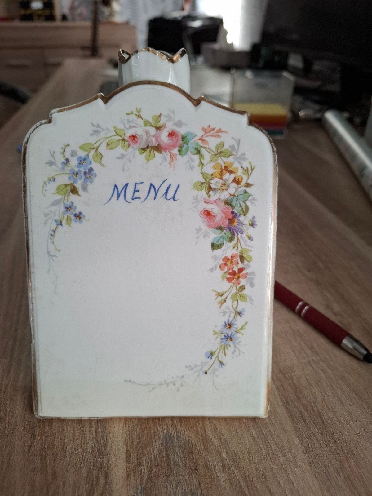 porcelaine menu, Antiek en Kunst, Ophalen of Verzenden