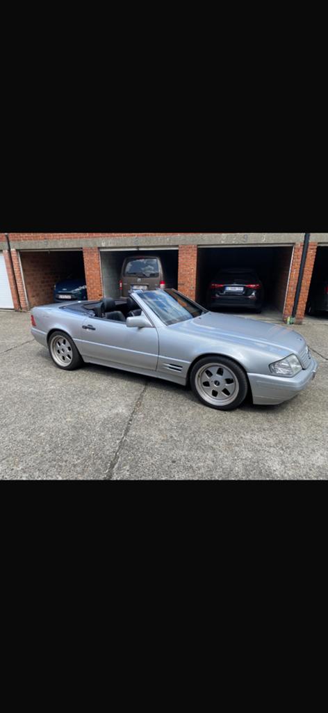 Mercedes cabrio sl300 24v automaat oldtimer prijs 14000€, Auto's, Mercedes-Benz, Automaat, Cabriolet, Leder, Particulier