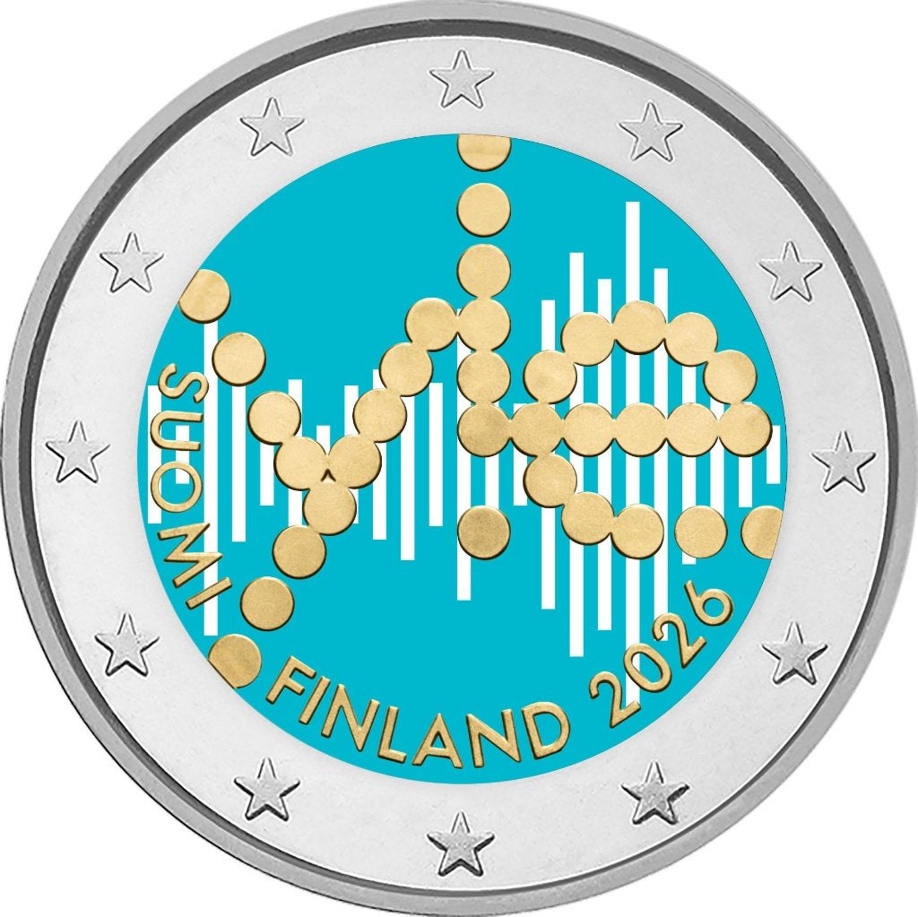 2 euro Finland 2026 Finse Radio gekleurd, Verzenden, Finland, 2 euro
