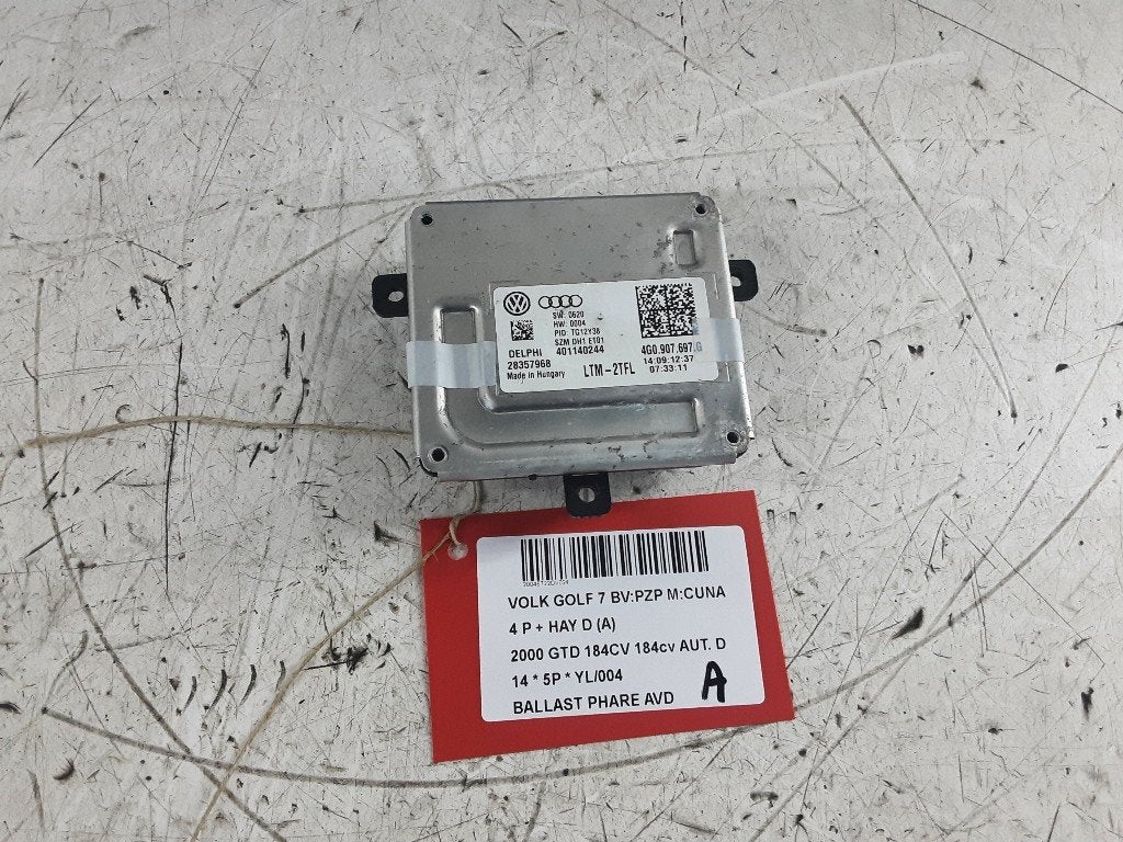 BALLAST DE PHARE XENON DROIT Golf VII (AUA) (4GO907697G), Autos : Pièces & Accessoires, Volkswagen, Mevr. I. Hauben, Utilisé, Rue de l'Espoir 34 34
4030  GRIVEGNÉE, BE