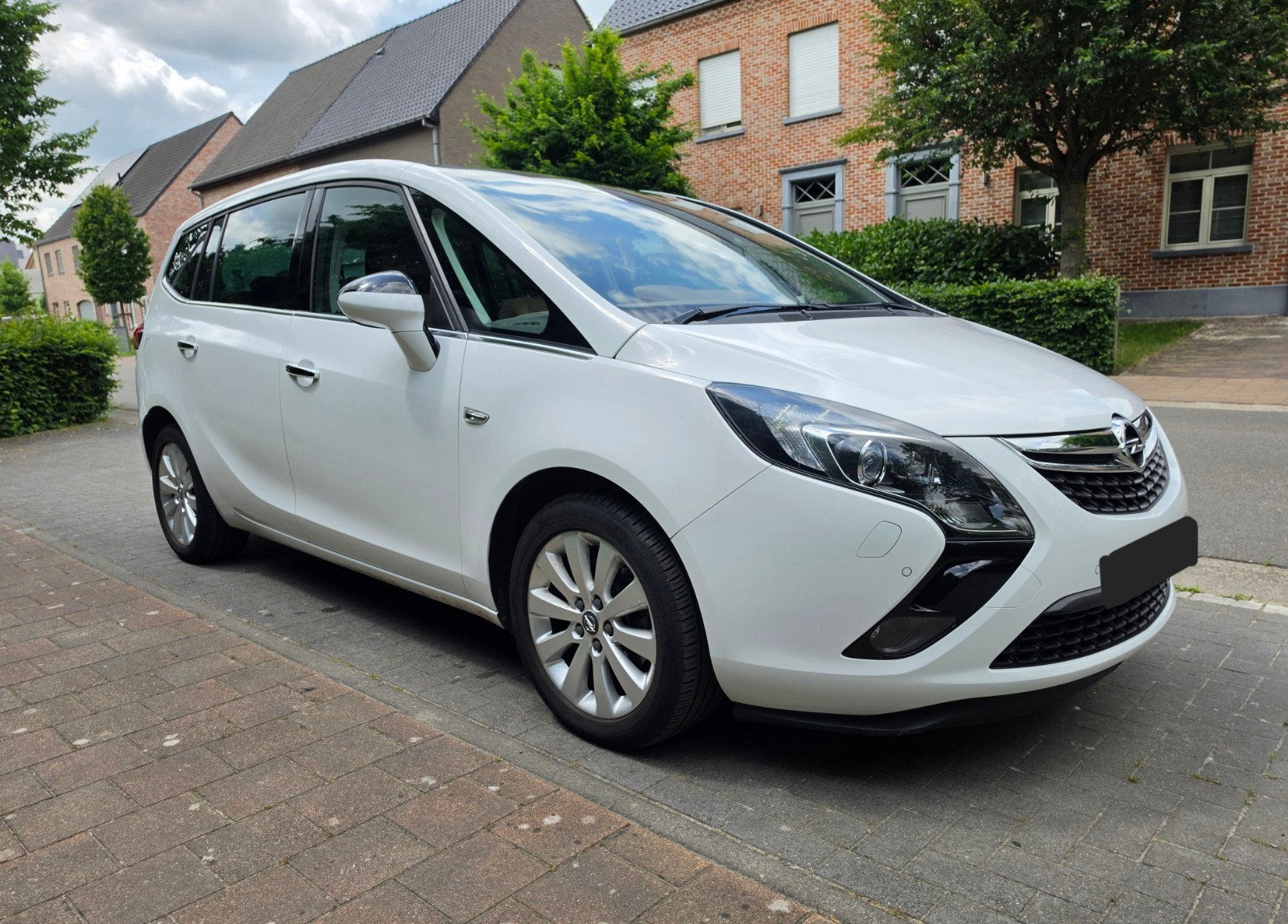 Opel Zafira Tourer 2.0cdti Mooie Opties Slechts 138.000km !, Auto's, Opel, Wit, Leder, 5 deurs, Particulier