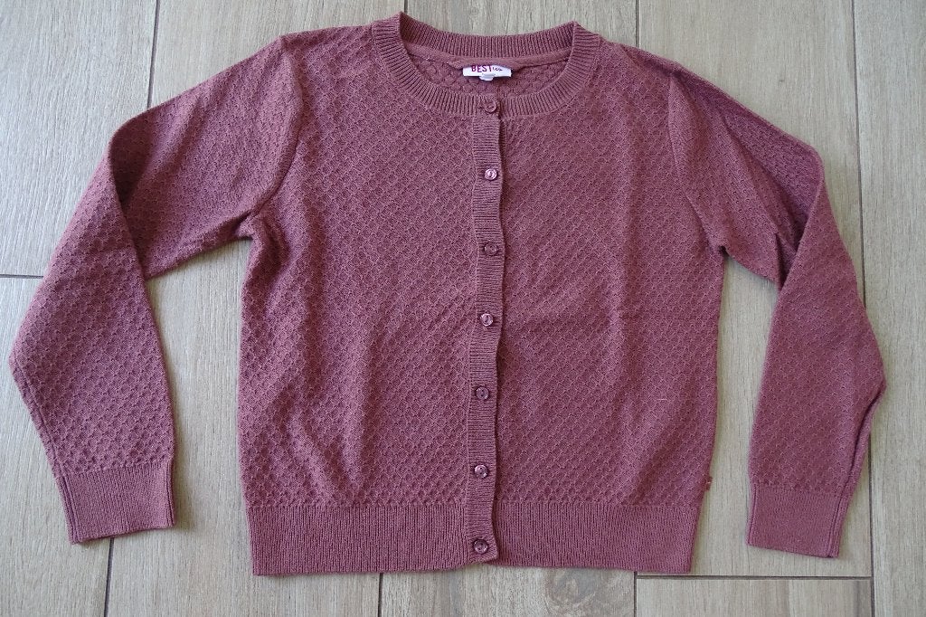 Aubergine cardigan JBC maat 128, Enfants & Bébés, Vêtements enfant | Taille 128, Enlèvement ou Envoi, Chemise ou À manches longues