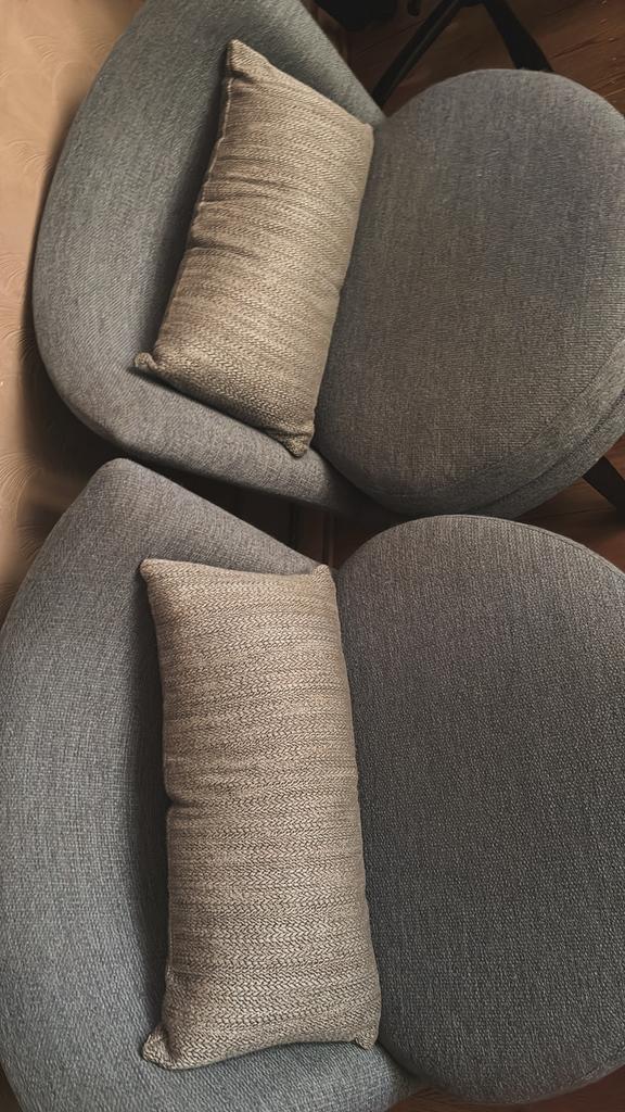 Design stoelen, Huis en Inrichting, Stoelen, Ophalen, Zo goed als nieuw, Blauw