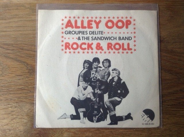 single groupies delite & the sandwich band, Fotohoes, 7 inch, Ophalen of Verzenden, Pop
