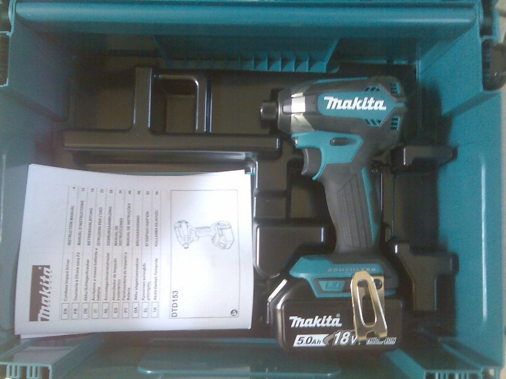 MAKITA SLAGSCHROEVENDRAAIER DTD153ZJ +batterij BL1850B .18V., Doe-het-zelf en Bouw, Ophalen, Nieuw