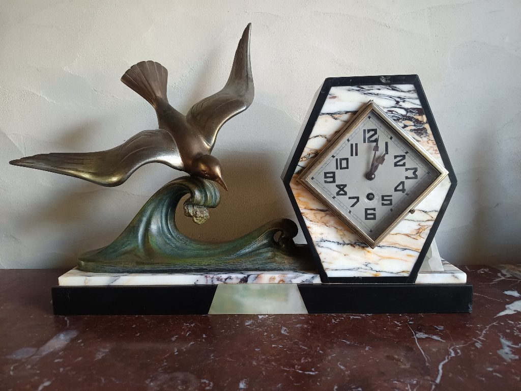 Franse Art Deco klok, Antiek en Kunst, Antiek | Klokken, Ophalen
