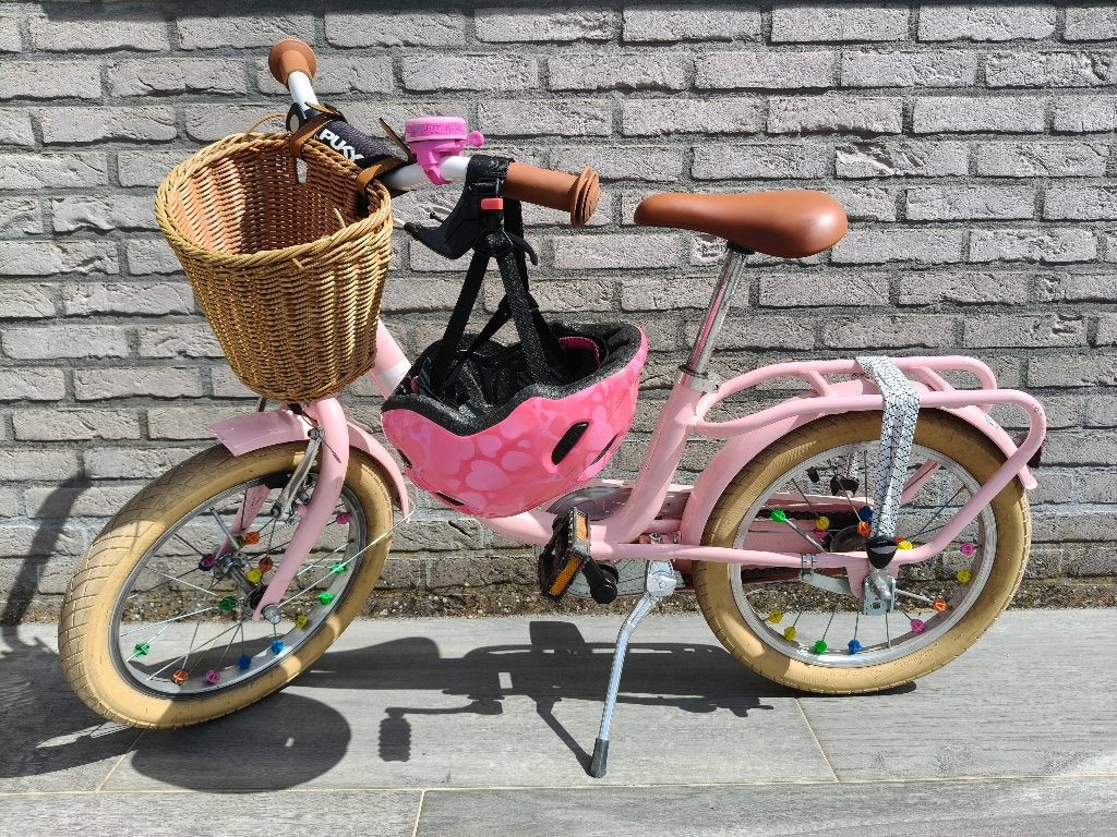 Roze Puky kinderfiets 16, Fietsen en Brommers, Ophalen, Terugtraprem, Gebruikt, Puky