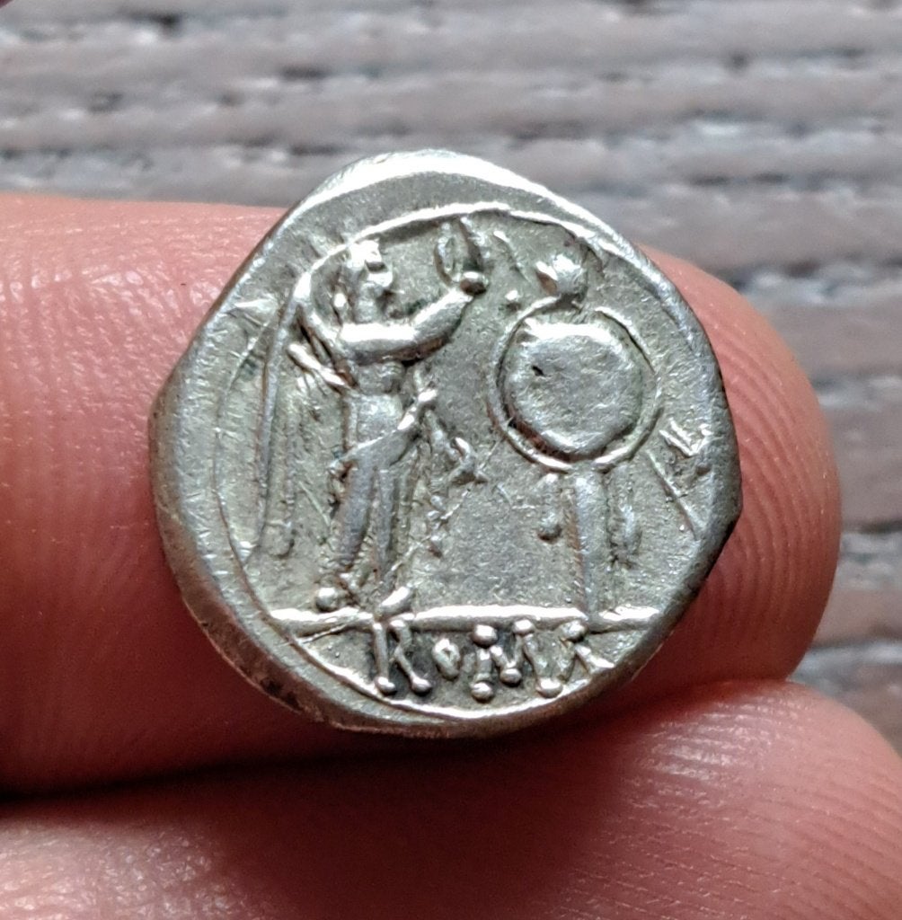 Romeinse Republiek - Zilveren Victoriaat 211 voor Christus, Ophalen of Verzenden, Overige landen, Losse munt, Zilver