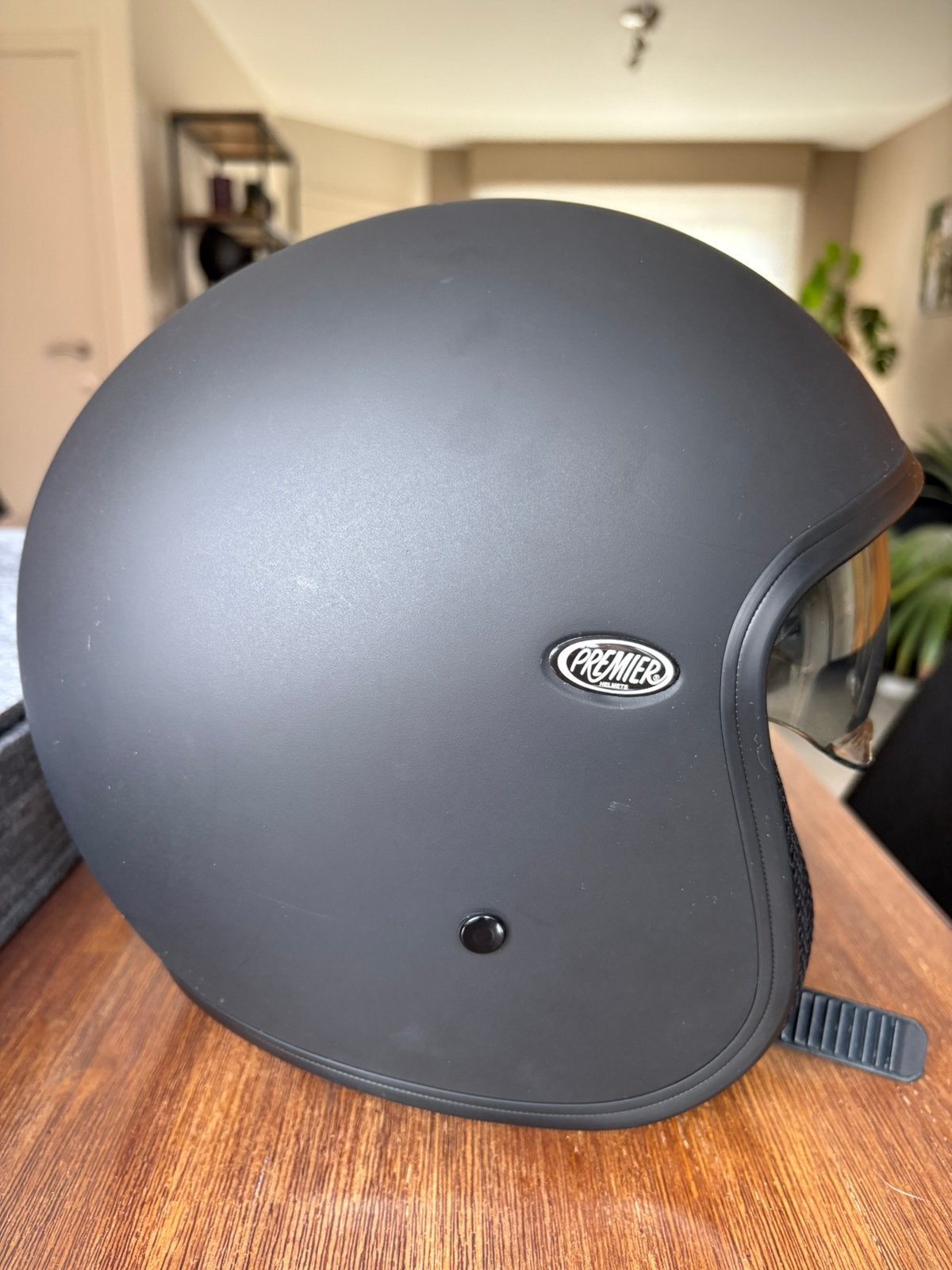 Casque Jet Premier Vintage noir mat taille S 55/56, Enlèvement ou Envoi, Comme neuf, Medium