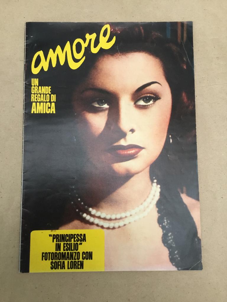 Couverture du magazine vintage Amore Sophia Loren, Collections, Enlèvement ou Envoi, Comme neuf, Film, Autres types