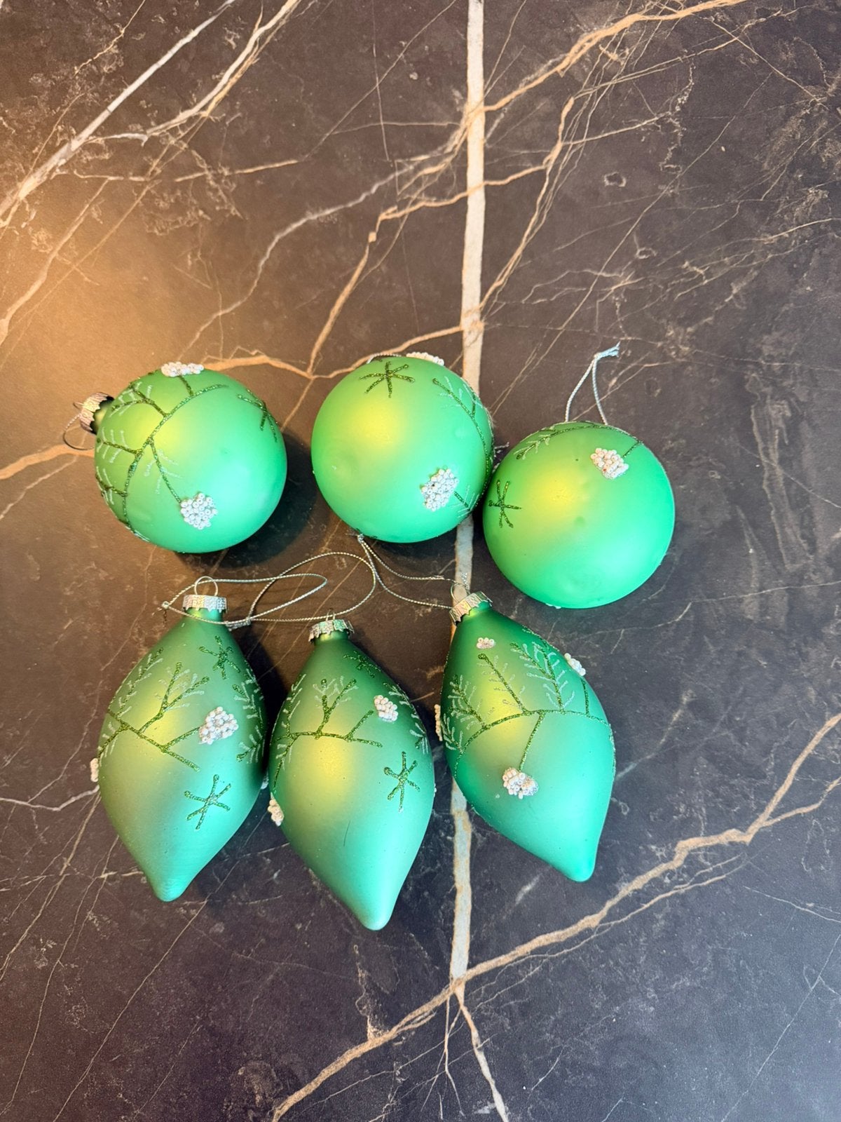 Groene kerstballen, Diversen, Ophalen, Gebruikt