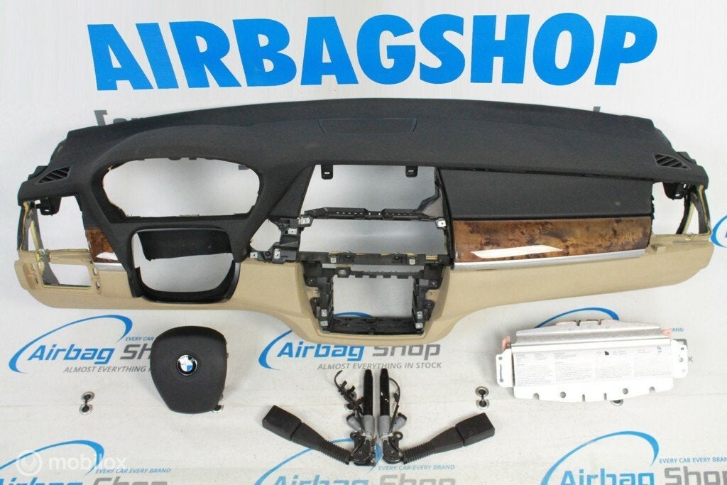 Airbag kit - Tableau de bord beige BMW X5 E70 (2006-2014), Autos : Pièces & Accessoires, Enlèvement ou Envoi, Utilisé