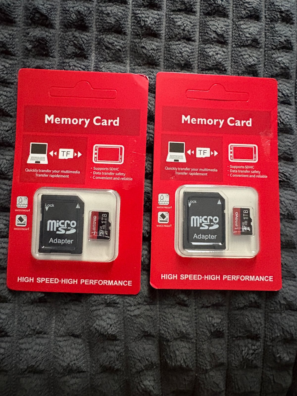 2 CARTE SD LENOVO 1TB, Enlèvement, Comme neuf, SD