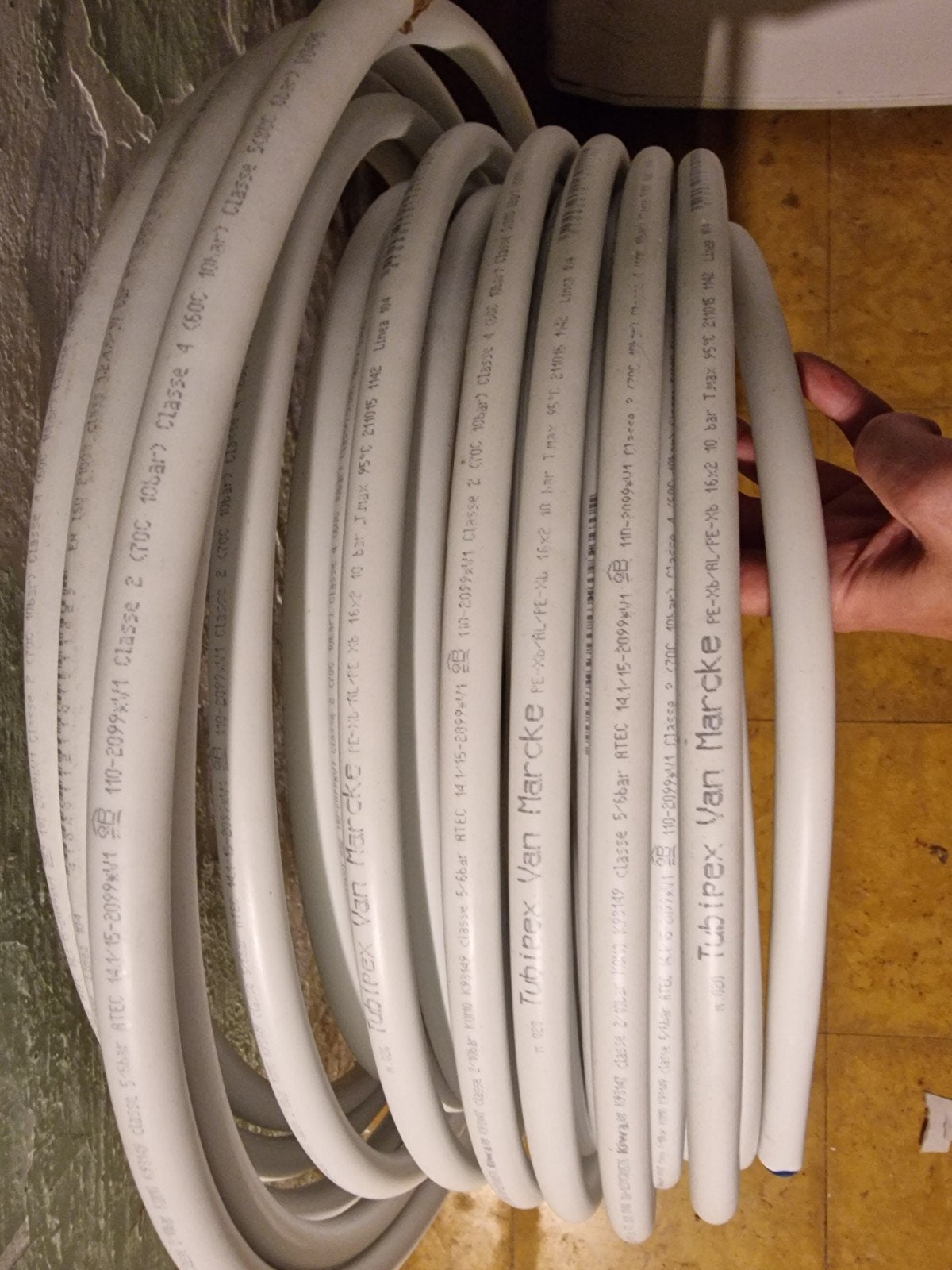 Tubipex van marcke diameter 16, Ophalen