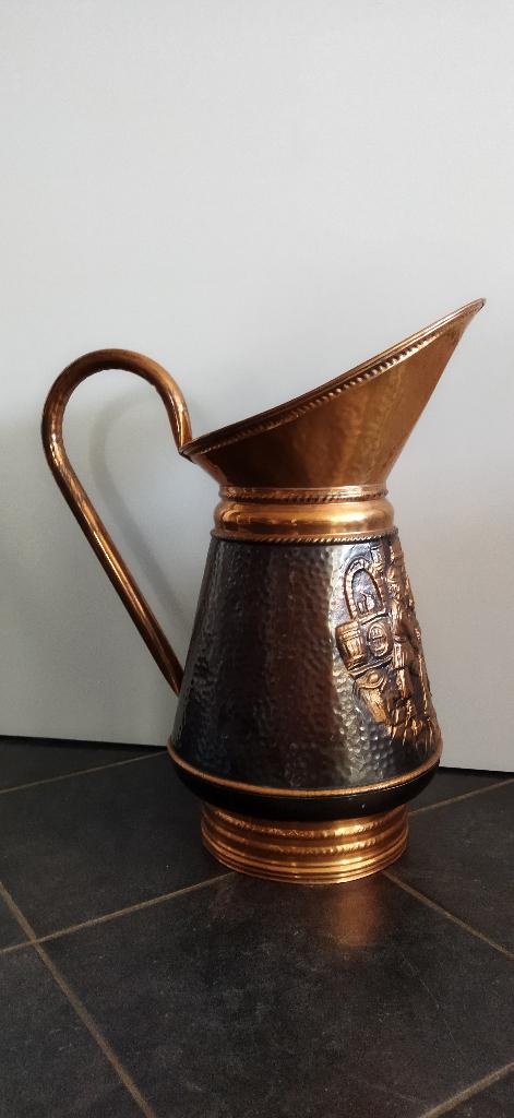 Grote roodkoperen paraplubak / kolenkit, Ophalen of Verzenden, Koper