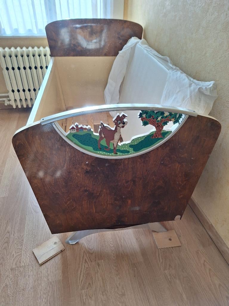 Retro kinderbed, Ophalen, Gebruikt, Minder dan 140 cm, 85 tot 100 cm
