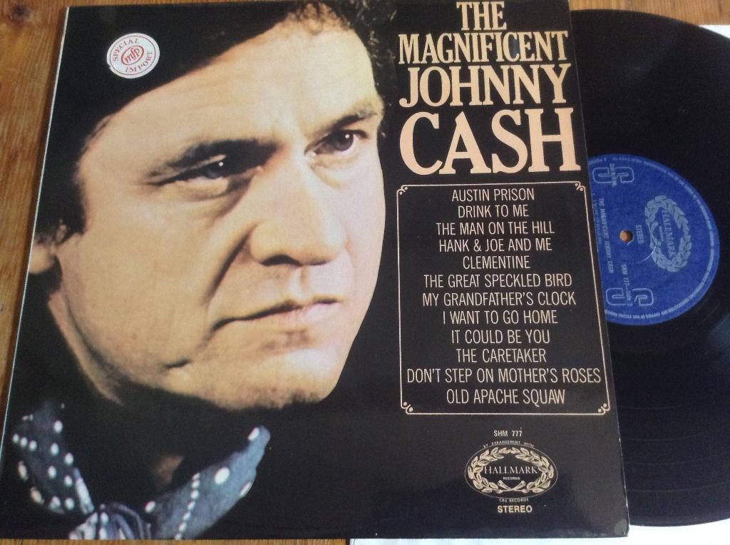 LP Johnny Cash “The Magnificent”, Ophalen of Verzenden, 1960 - 1969, Gebruikt, 12 inch