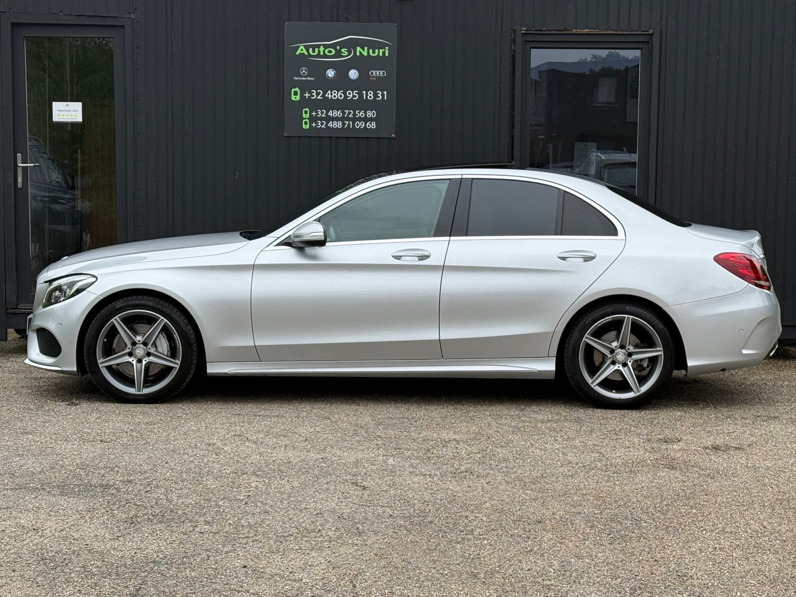 Mercedes-benz c200 sedan Amg automaat 12M GARANTIE, Auto's, Mercedes-Benz, 4 deurs, 127 g/km, Bedrijf, LED verlichting