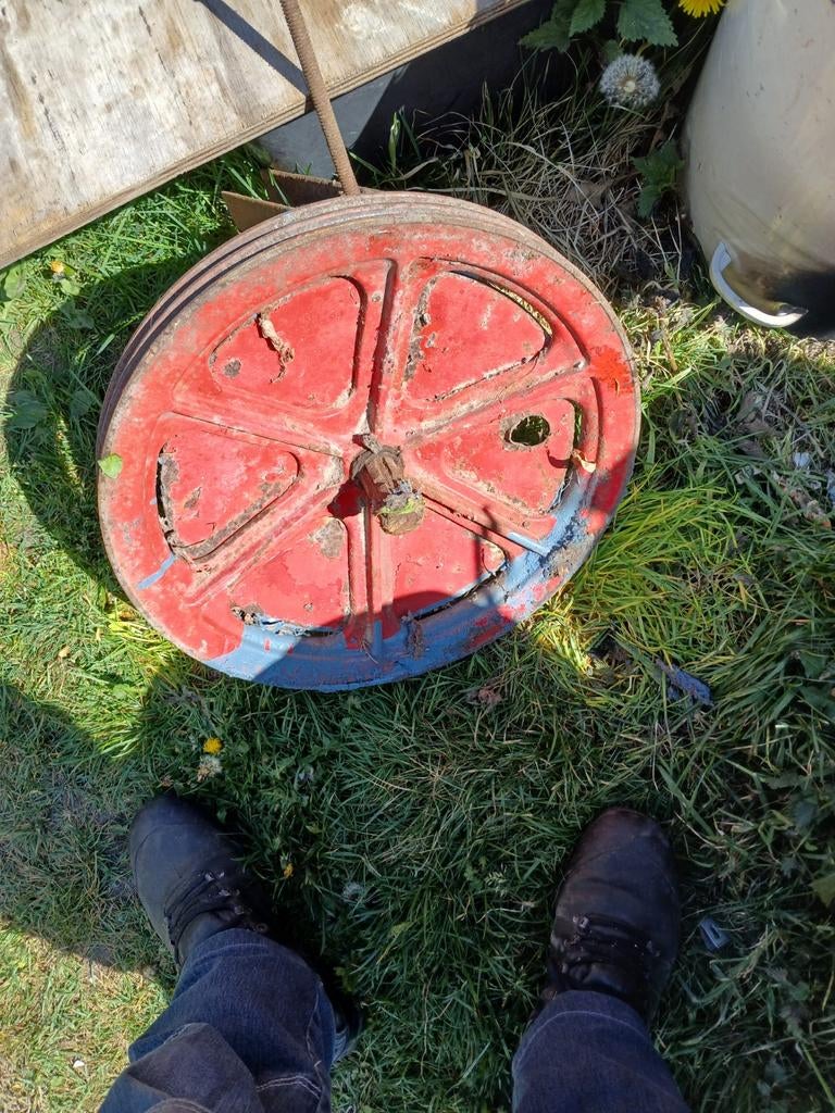 Poelie voor aftakas, Ophalen