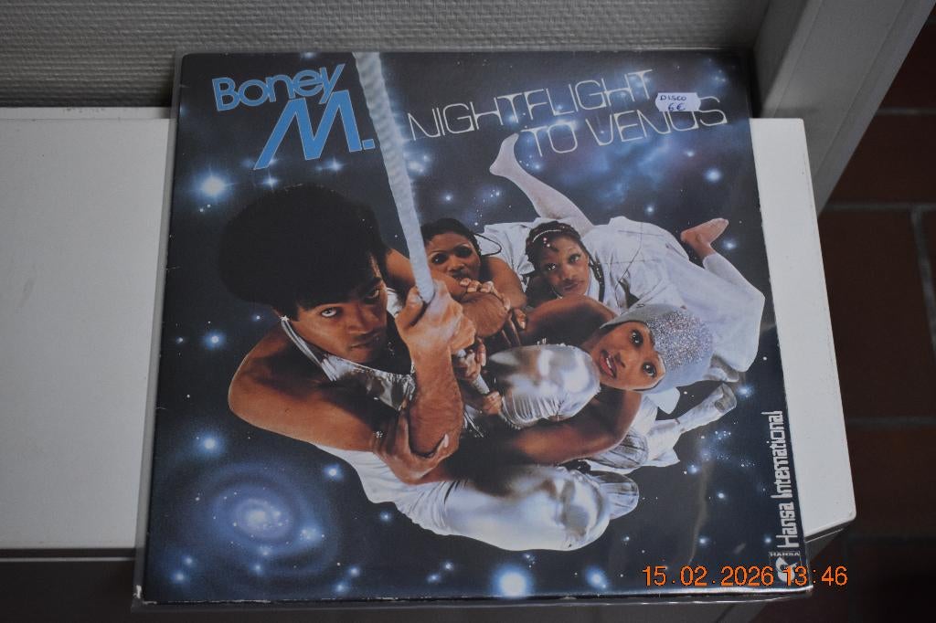 LP : Boney M. - Nightflicht to Venus (Disco), Cd's en Dvd's, Beschermende buitenhoes, Ophalen of Verzenden, Gebruikt