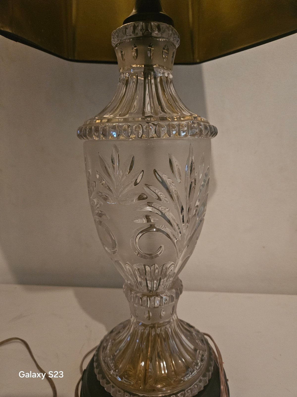 mooie oude kristallen lamp, Huis en Inrichting, Ophalen