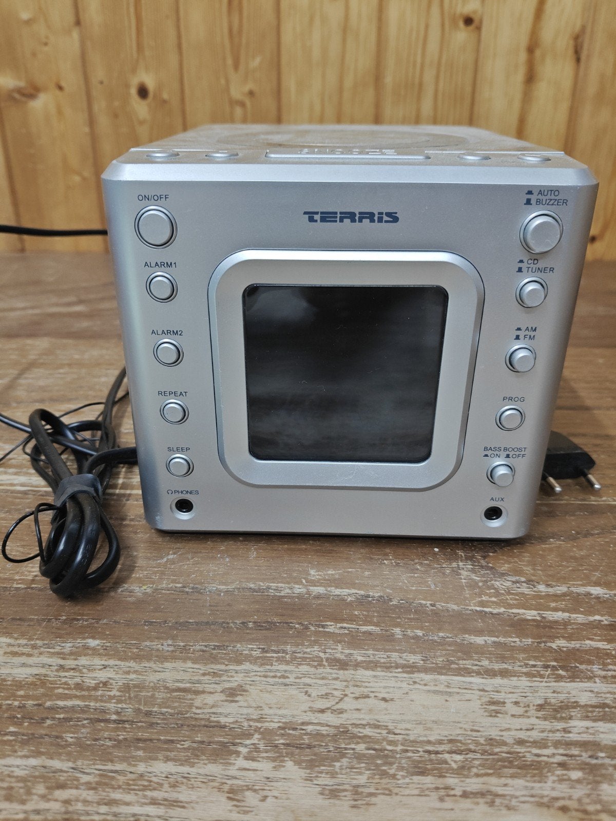 TERRIS Wekkerradio met cd speler, Ophalen, Gebruikt