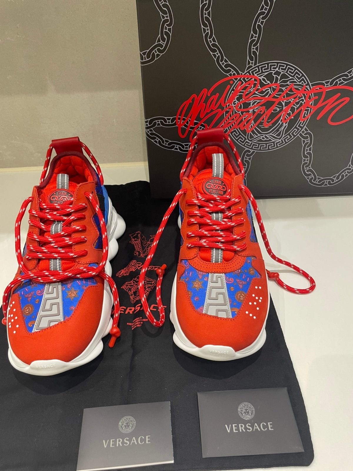 Sneakers Versace Chain Reaction, Sports & Fitness, Basket, Enlèvement, Neuf, Chaussures