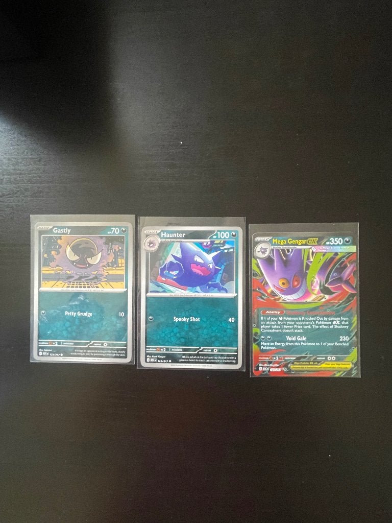 Pokemon mega gengar ex, Ophalen, Zo goed als nieuw, Losse kaart, Foil