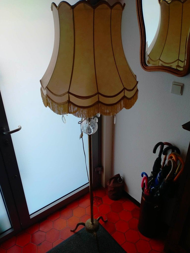 Lampe, Beige, Avec abat-jour, Vintage, Enlèvement