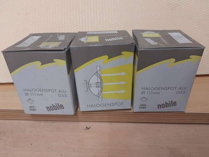 Lampen - Nobile - Halogenspot Alu - AR-111 (3 stuks), Ophalen, Nieuw