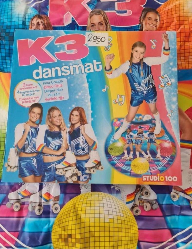 K3 Dansmat - Roller Disco met 4  muziekfragmenten, Ophalen of Verzenden