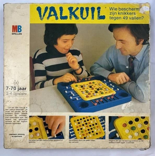 MB Valkuil Bordspel Compleet Vintage 1972, Hobby en Vrije tijd, Gezelschapsspellen | Bordspellen, Een of twee spelers, Verzenden
