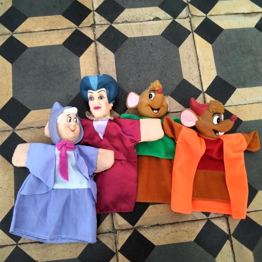 Assepoester handpoppen Disney, Ophalen of Verzenden