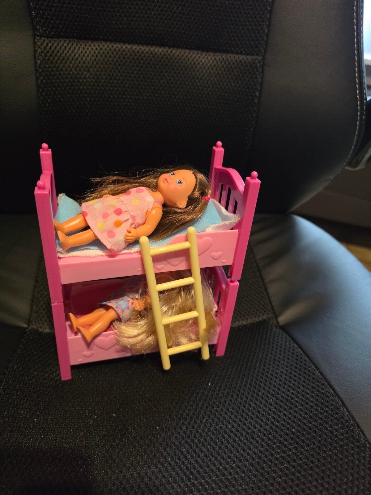 2 popjes met staplbed ladder en beddegoed, Ophalen, Gebruikt, Decoratie