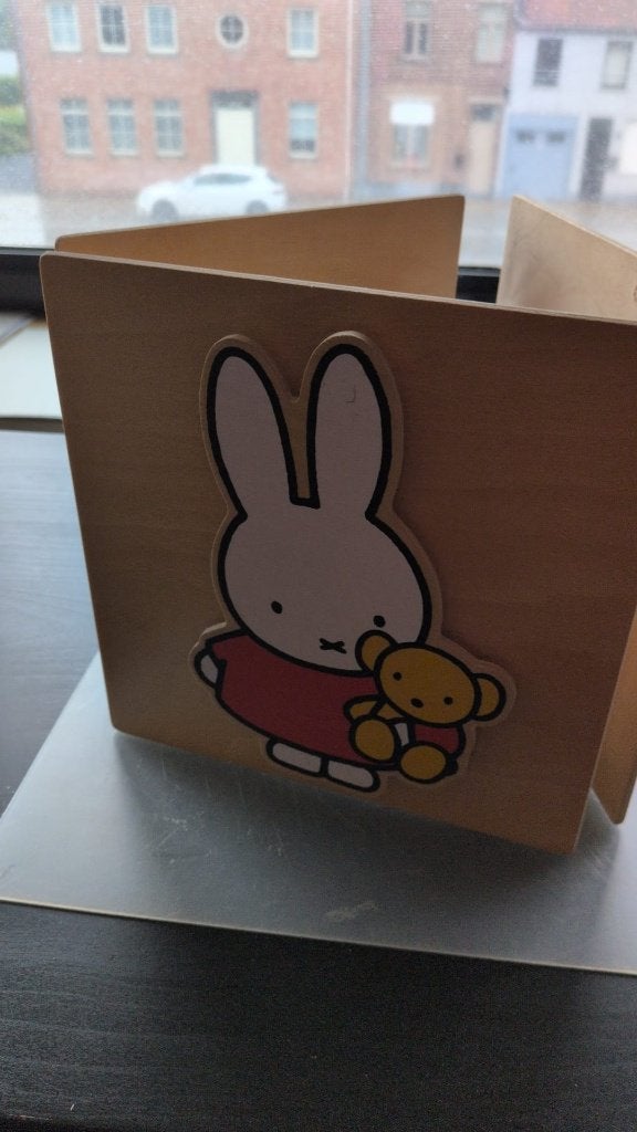 abat-jour en bois de Miffy - fait main - D 20 et H 21 - 16€, Enlèvement ou Envoi, Beige, Autres formes, Neuf