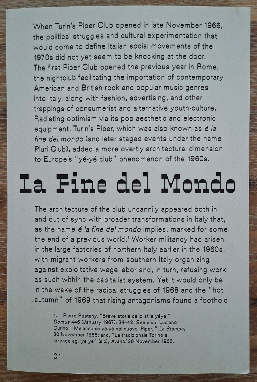 La Fin du monde - Marco Fusinato/Piper Club Turin, Enlèvement ou Envoi, Comme neuf