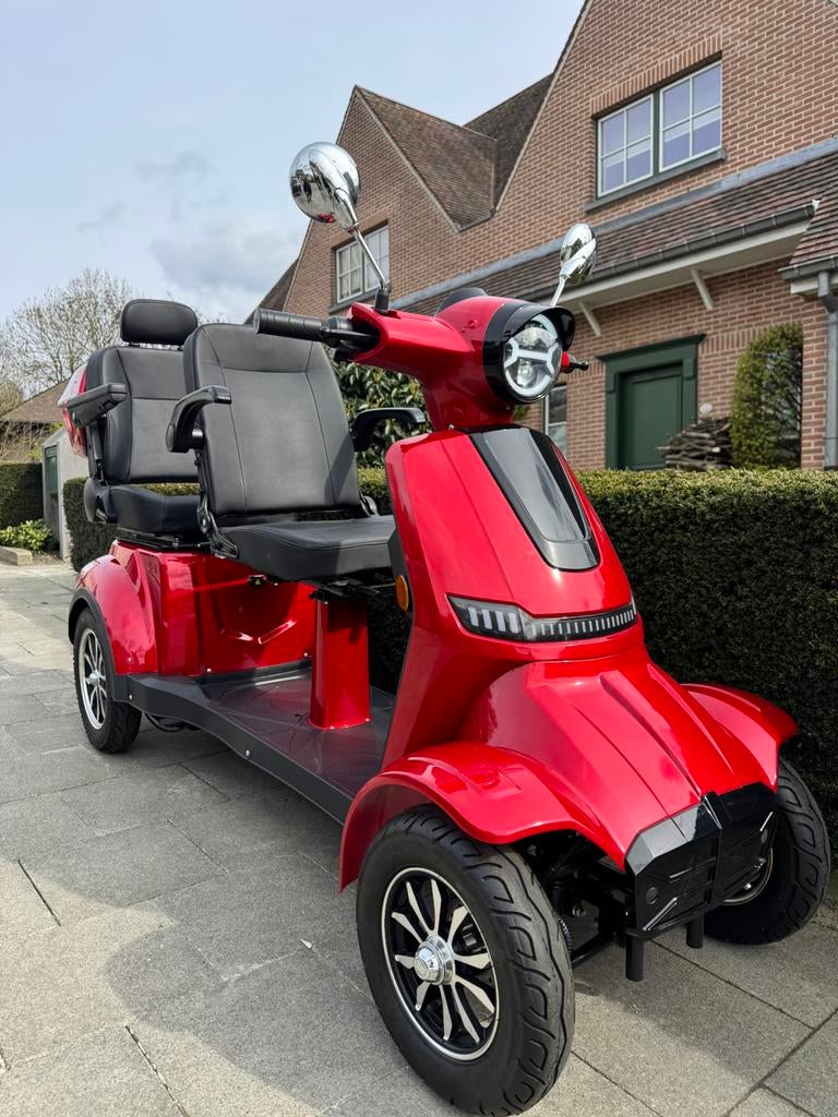 Limo Scootmobiel 2 personen 25km/u snel Elektrische Scooter, Ophalen of Verzenden, Inklapbaar, Zo goed als nieuw, Elektrische rolstoel