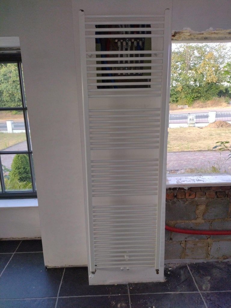 Witte sierradiator/handdoekradiator 200 x 60 cm, Ophalen, Gebruikt, Radiator, 60 tot 150 cm