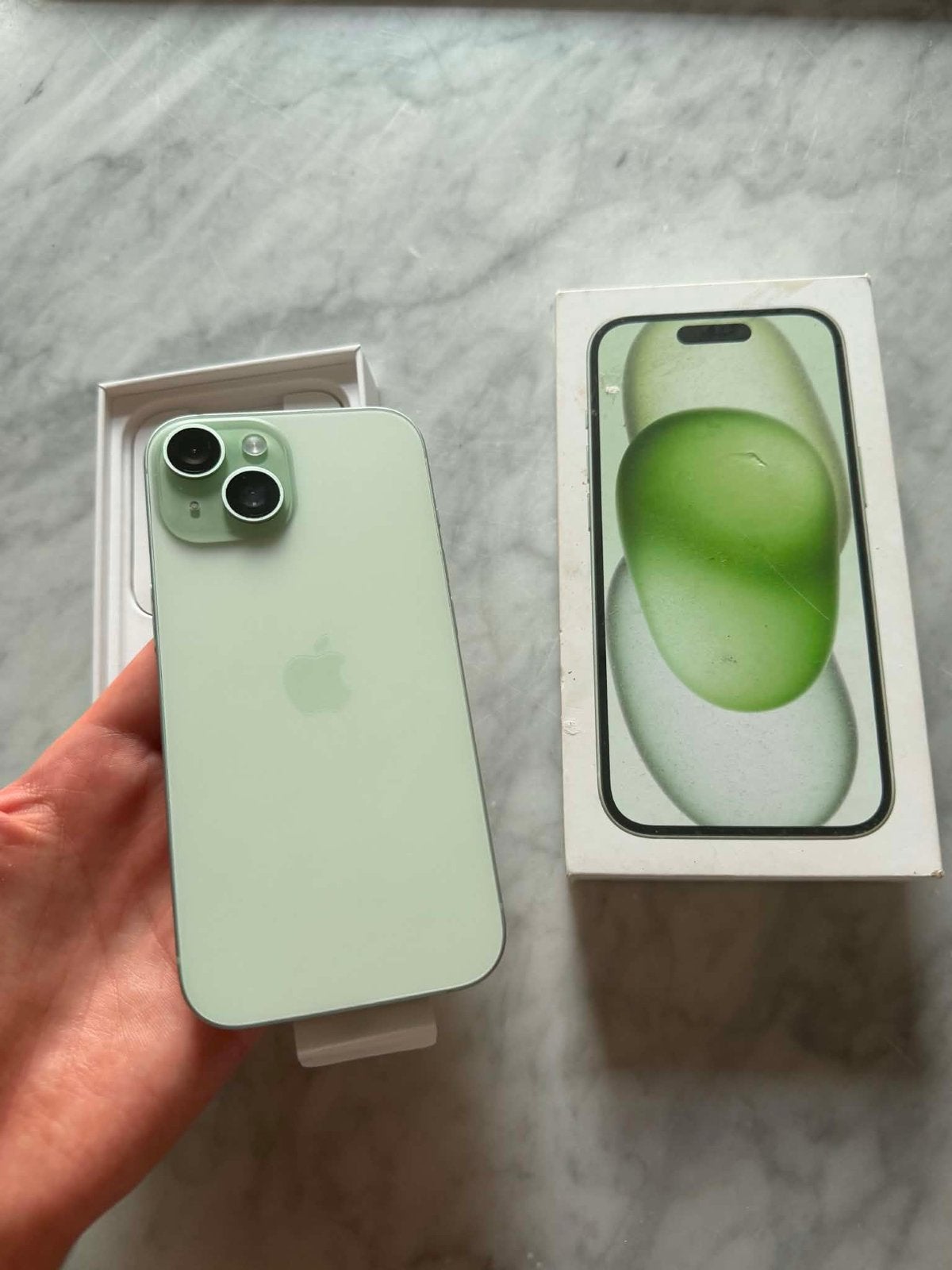 iPhone 15 128GB Vert comme Neuf, Télécoms, Téléphonie mobile | Apple iPhone, Enlèvement ou Envoi, Comme neuf, Vert, IPhone 15