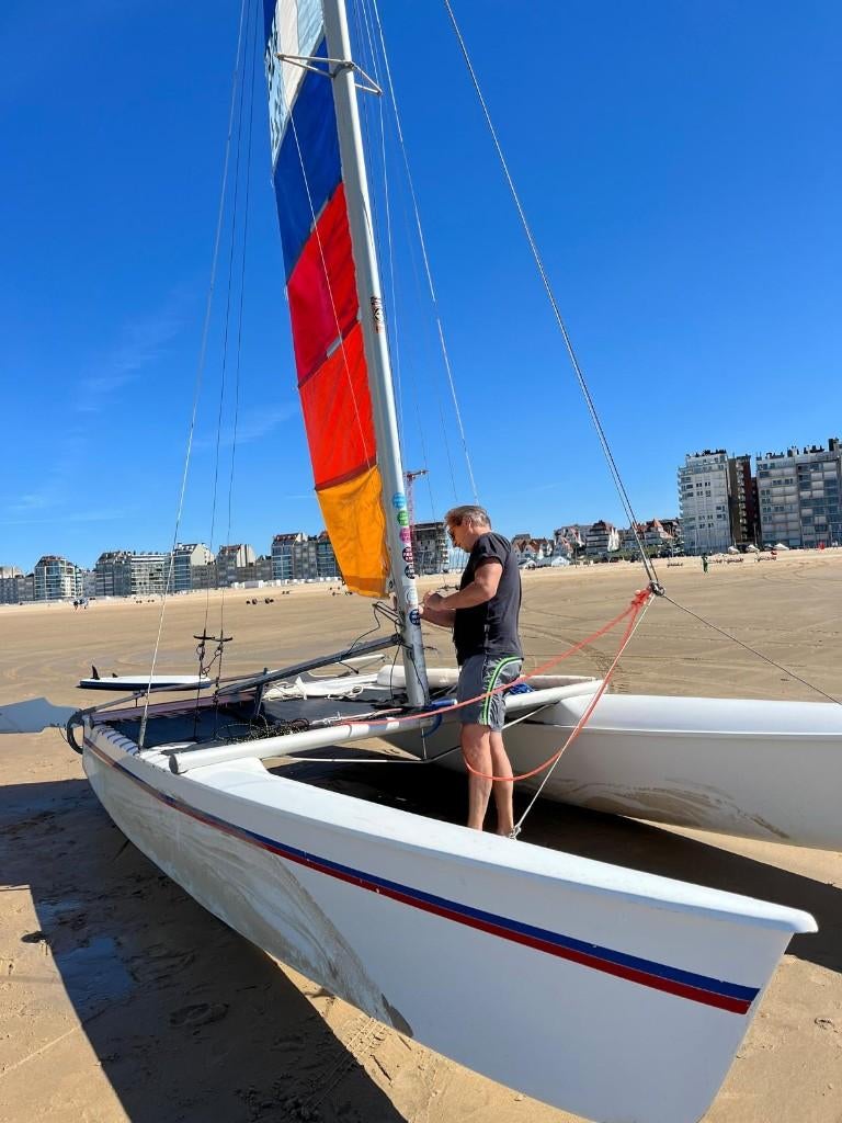 Prindle 18 rubberboot, catamaran, Watersport en Boten, Ophalen, Gebruikt
